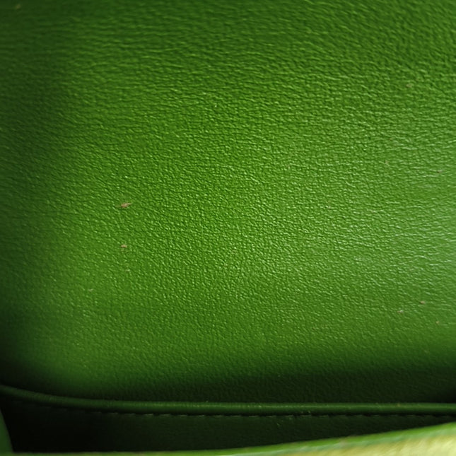 Sold Chanel Classic Flap Medium Green Velvet Black Hardware, 2014-2015