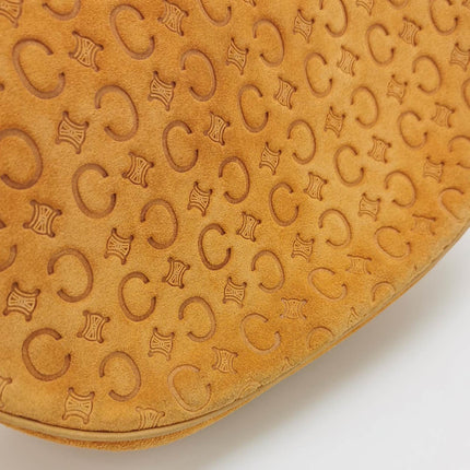 Sold Celine Ava Hobo Pumpkin Caramel Brown Suede Leather Vintage Shoulder Bag