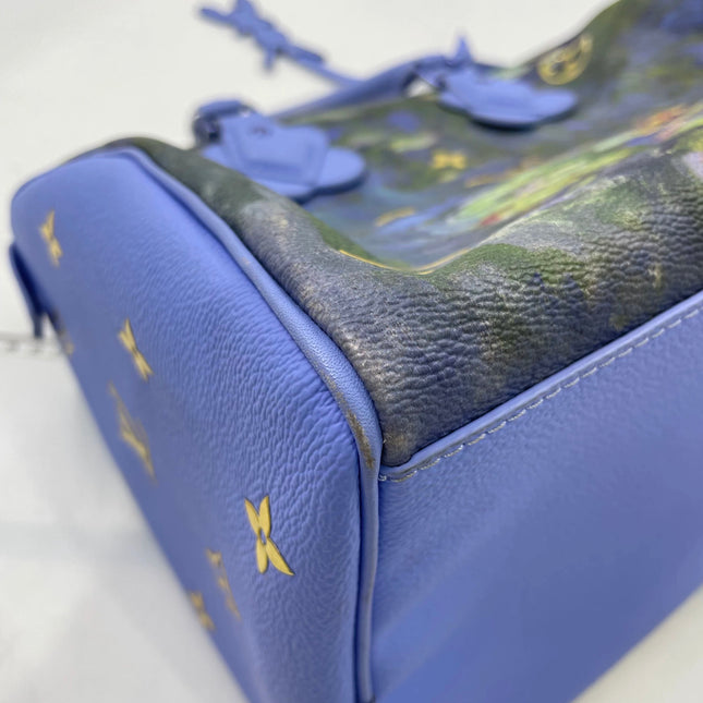 Louis Vuitton x Jeff Koons Speedy 30 Monet Water Lilies Top Handle Bag