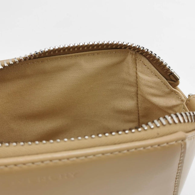 Sold Givenchy Antigona Nano Beige Calf Leather Crossbody Bag