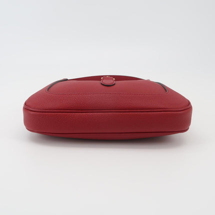 Gucci Jackie 1961 Small Red Pebbled Leather Shoulder Bag