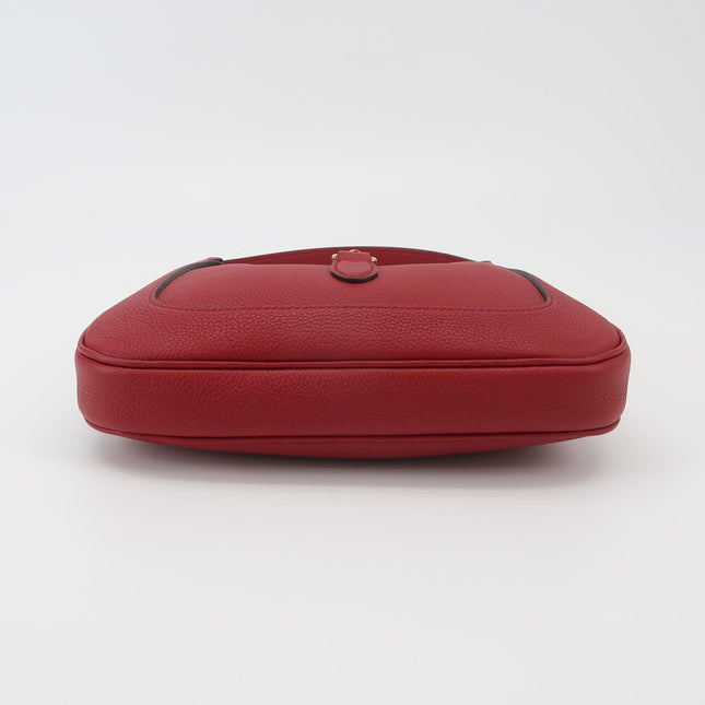 Gucci Jackie 1961 Small Red Pebbled Leather Shoulder Bag