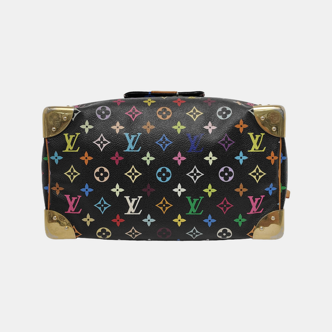 Louis Vuitton x Takashi Murakami Speedy 30 Lock Black Multicolor