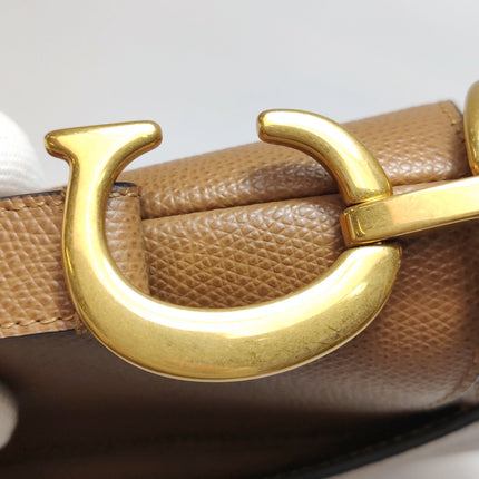 Dior Saddle 2019 Medium Tan Brown Grained Calfskin Leather Bag