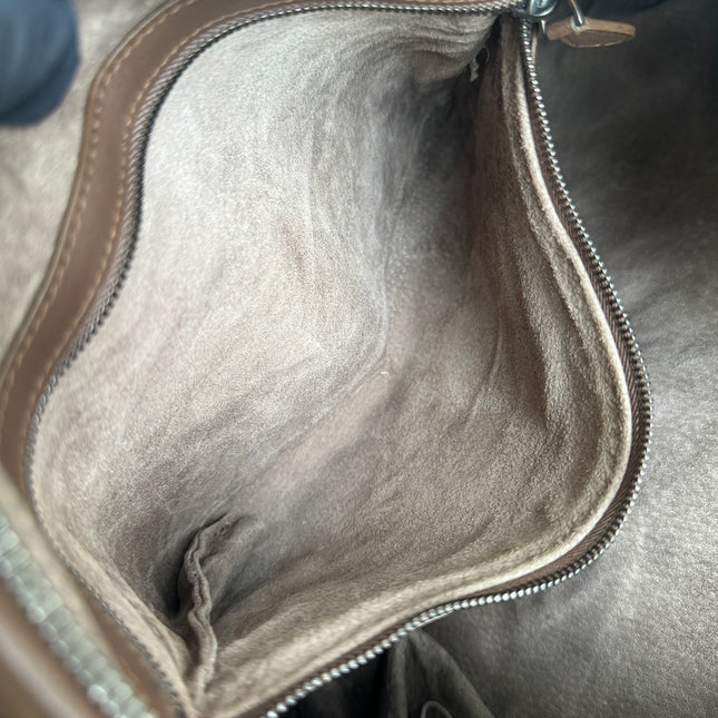 Bottega Veneta Hobo Bag Large Milk Chocolate Brown Lambskin leather 47cm