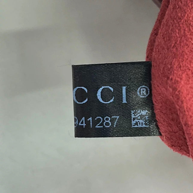 Gucci Jackie 1961 Small Burgundy Suede and Leather Bag