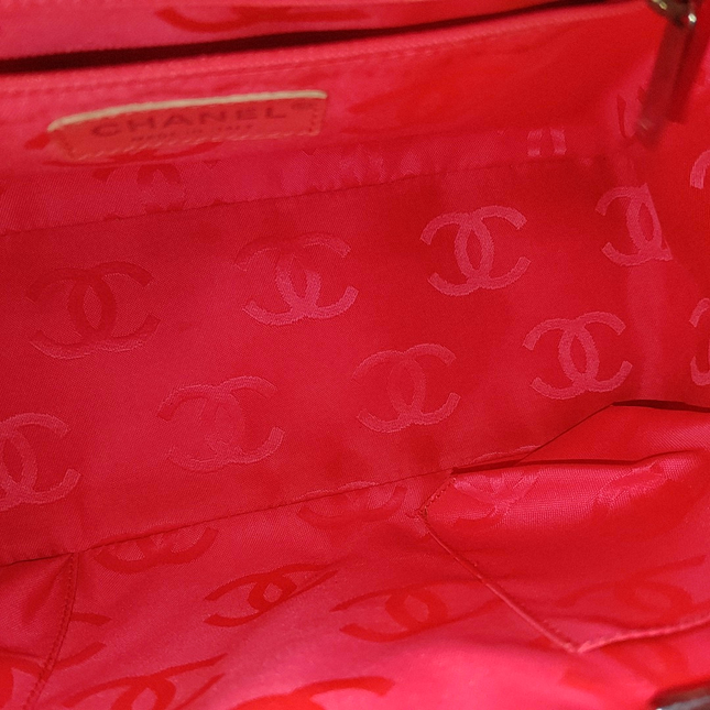 Chanel Cambon Medium Shoulder Bag Black Calfskin Leather Double Strap