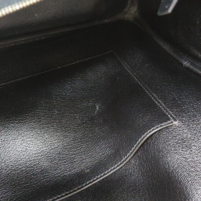 Hermes Birkin 35 Black Calfskin Leather Gold Hardware 1997