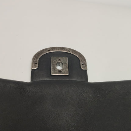 Chanel 2013 Paris-Edinburgh Large Black Flap Calfskin Leather Shoulder Bag