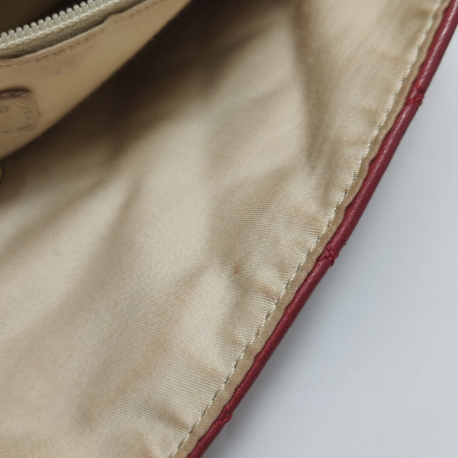 Chanel Seasonal Flap Medium Red Lambskin Leather Valentine Marine Charms