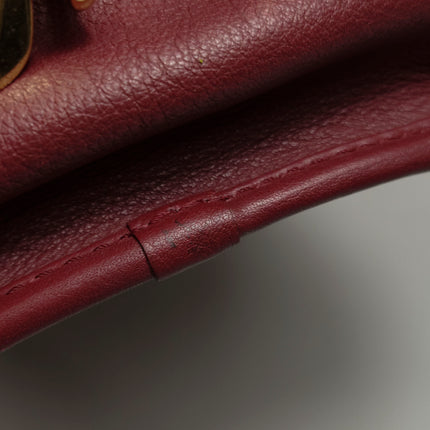 Loewe Amazona 36 Medium Burgundy Leather Dragon Lock Gold-tone Hardware