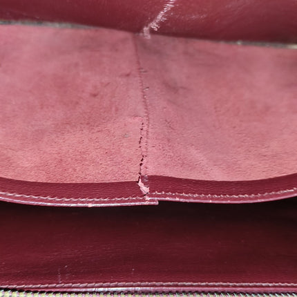 Hermes Kelly 32 Sellier Burgundy Box Leather Gold HW 1987