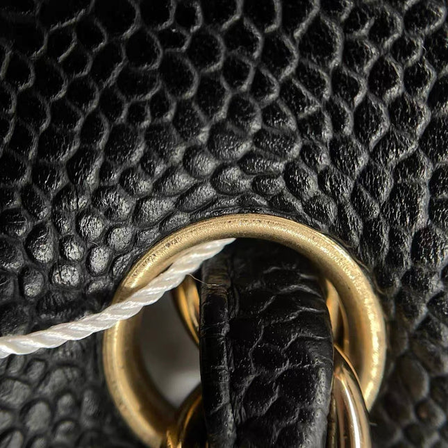 Chanel Classic Flap Jumbo 2009 Black Caviar Leather Single Flap Gold Hardware