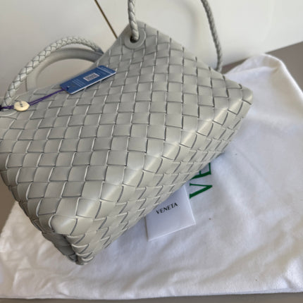 Bottega Veneta Small Andiamo Grey Handbag
