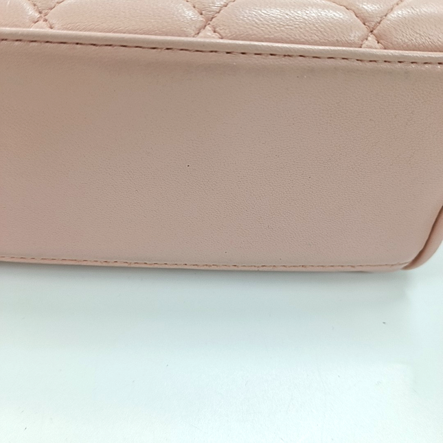 Chanel Vintage Top Handle Trendy CC Kelly Flap Bag Pink Cannage Lambskin Leather 24k Gold Plated Hardware