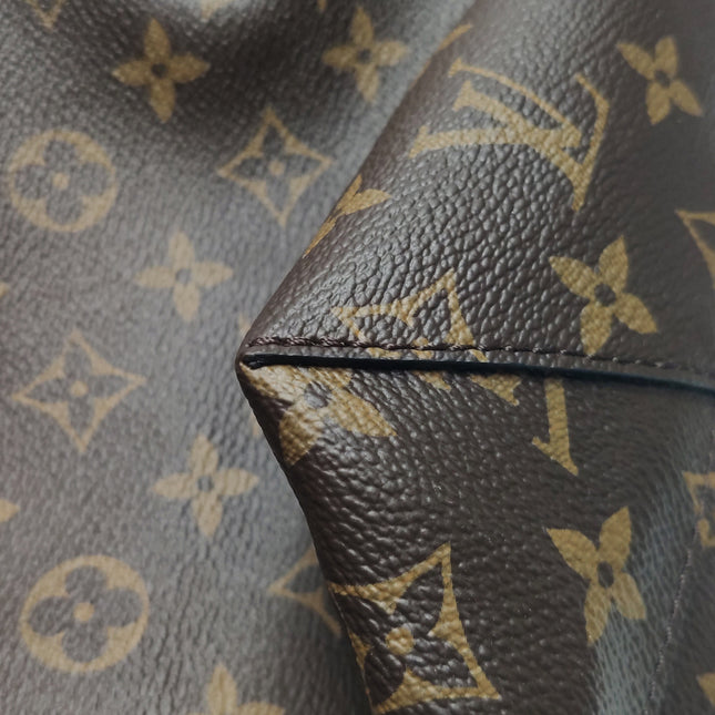 Louis Vuitton Atlantis Large Brown Monogram Canvas Bucket Bag with Strap