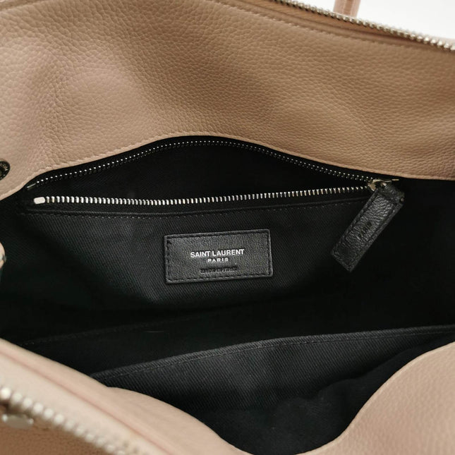 Saint Laurent Sac De Jour Baby Beige Leather Handbag