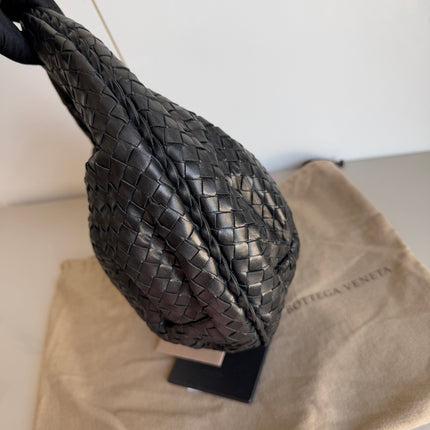 Bottega Veneta Belly Hobo Intrecciato Black Nappa Leather Small 40cm