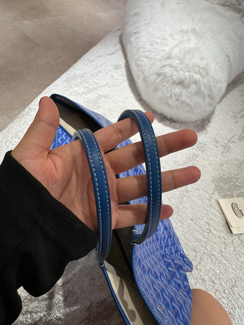 Sold Goyard Saint Louis PM Tote Medium Blue