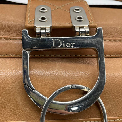 Dior Flight Medium Tan Brown Calfskin Leather Shoulder Bag