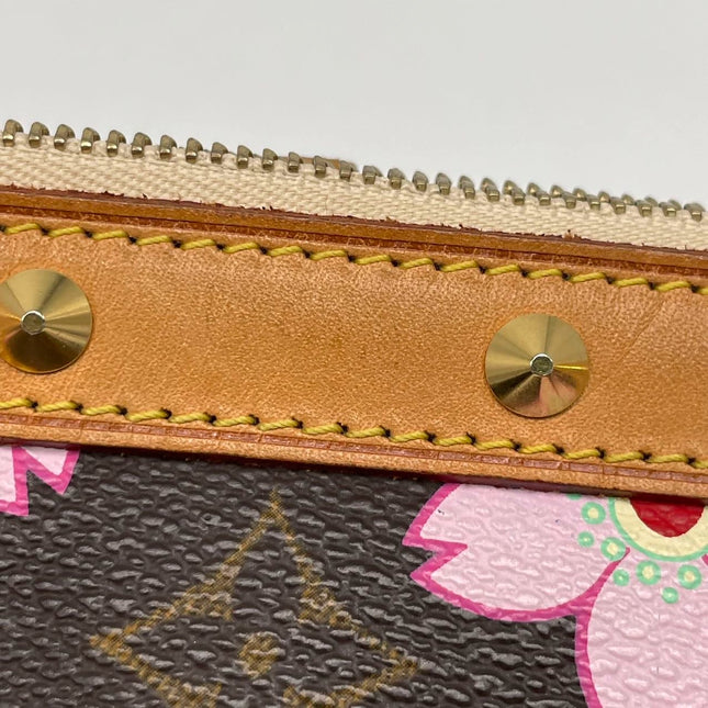 Louis Vuitton x Takashi Murakami Cherry Blossom on Brown Monogram Pochette Accessoire