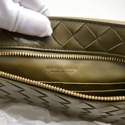 Bottega Veneta Cabat Tote Olive Green Suede Leather 38cm