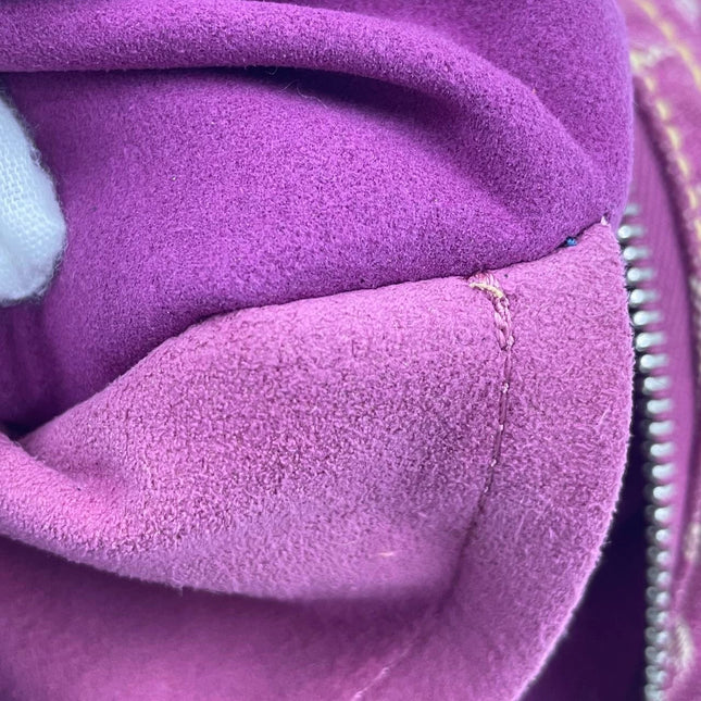 Louis Vuitton Monogram Pink Denim Baggy PM Shoulder Bag
