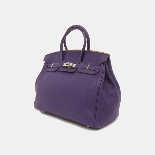 Hermès Birkin 35 Togo Iris Violet Purple Palladium Hardware