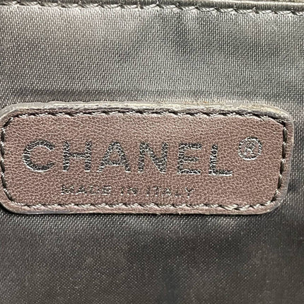 Sold Chanel Ice Cube Chocolate Bar Classic Flap Metallic Silver PVC with Leather