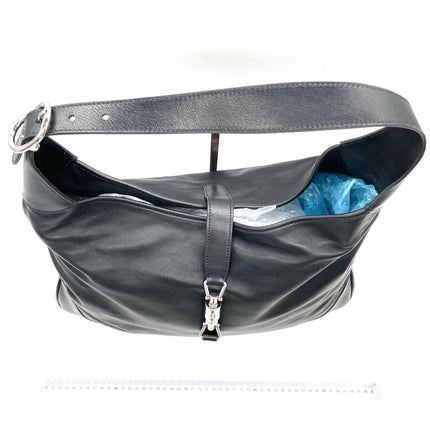 Gucci Jackie 1961 Large Black Calfskin Leather With Long Strap