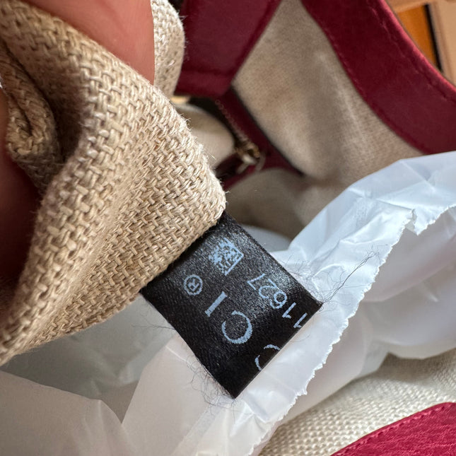 Gucci Jackie Medium Red Calfskin Leather Crossbody Bag