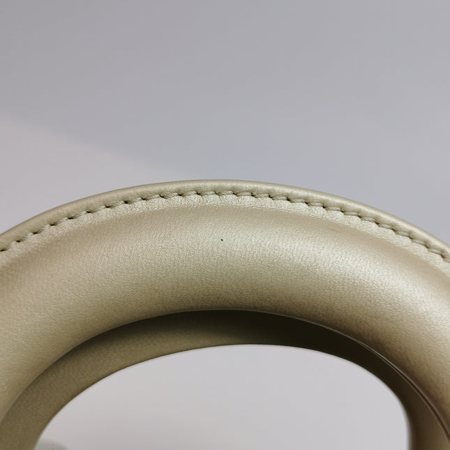 Lady Dior Mini Gold Calfskin Leather with Crystals Gold Hardware 2020