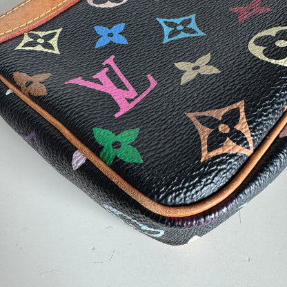 Louis Vuitton x Takashi Murakami Pochette Accessoire Black Multicolor