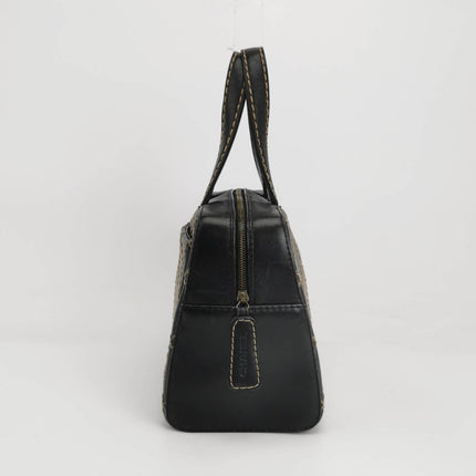 Sold Chanel Surpique Zip Around Satchel Black Quilted Wild Stitch Leather Large