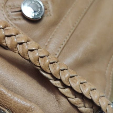 Dior Flight Medium Tan Brown Calfskin Leather Shoulder Bag