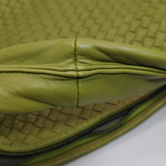 Bottega Veneta Veneta Hobo Avocado Green 47cm Lambskin Leather