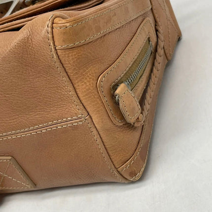 Dior Flight Medium Tan Brown Calfskin Leather Shoulder Bag