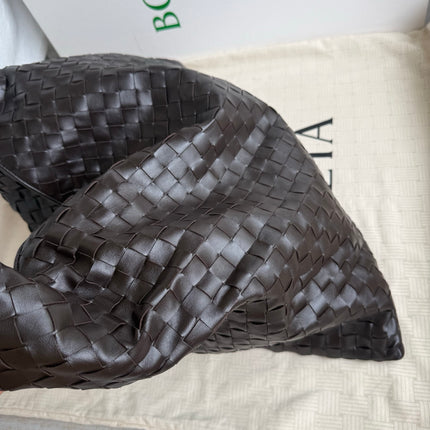 Bottega Veneta Hop Large Leather Fondant Chocolate Brown Hobo Bag