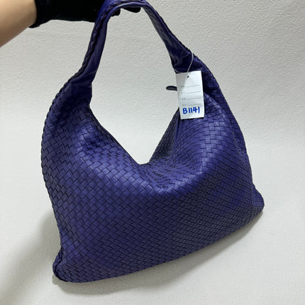 Sold Bottega Veneta Hobo Bag Large Purple Leather 50cm