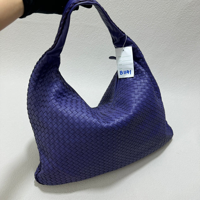 Sold Bottega Veneta Hobo Bag Large Purple Leather 50cm