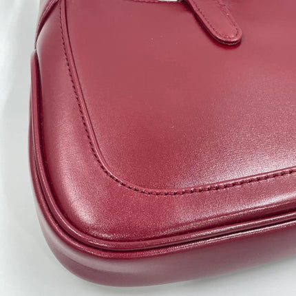 Gucci Jackie 1961 Mini Red Burgundy Leather Bag