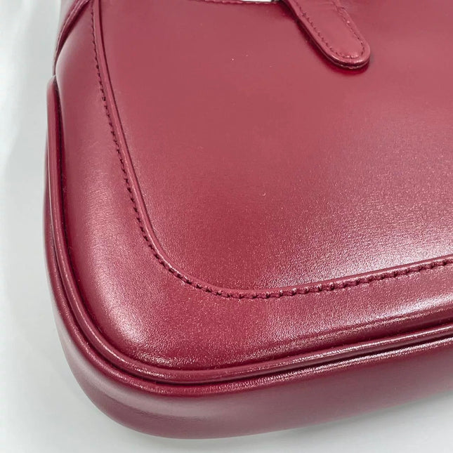 Gucci Jackie 1961 Mini Red Burgundy Leather Bag