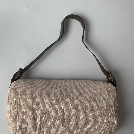 Sold FENDI Baguette White beads
