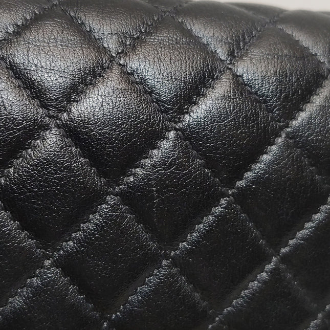 Chanel Le Boy Small Black Lambskin Leather Antiqued Gold Hardware