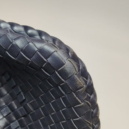 Bottega Veneta Veneta Hobo Midnight Dark Navy Intrecciato Leather Bag 40cm