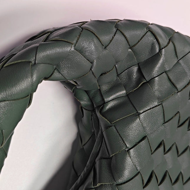 Bottega Veneta Hop Hobo Small Leather Aloe Vera Green