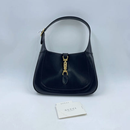 Gucci Jackie 1961 Black Leather Bag Small No Strap