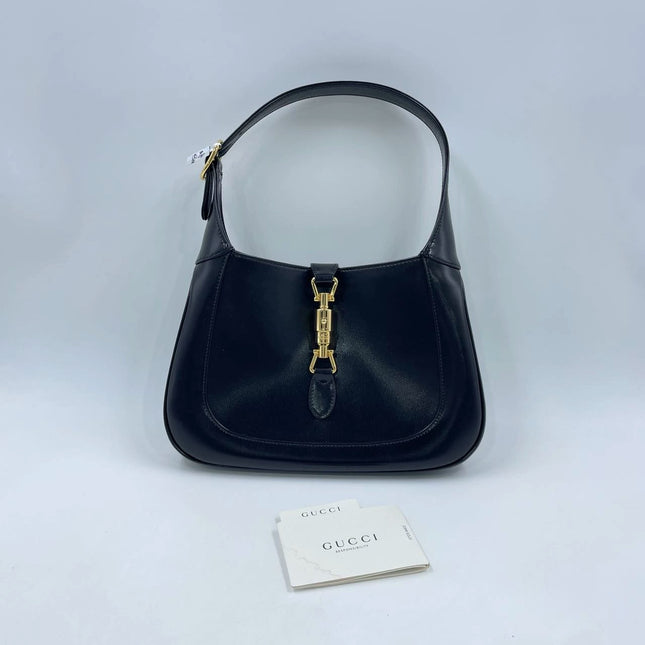 Gucci Jackie 1961 Black Leather Bag Small No Strap