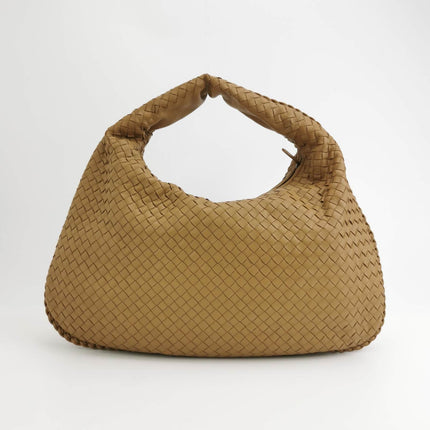 Sold Bottega Veneta Intrecciato Hobo Bag Medium Beige Lambskin leather