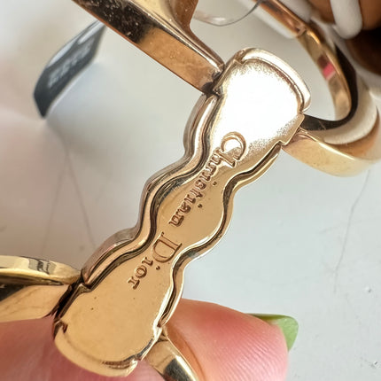 Dior Saddle Vintage Brown Leather and Silk Interior Shoulder Bag